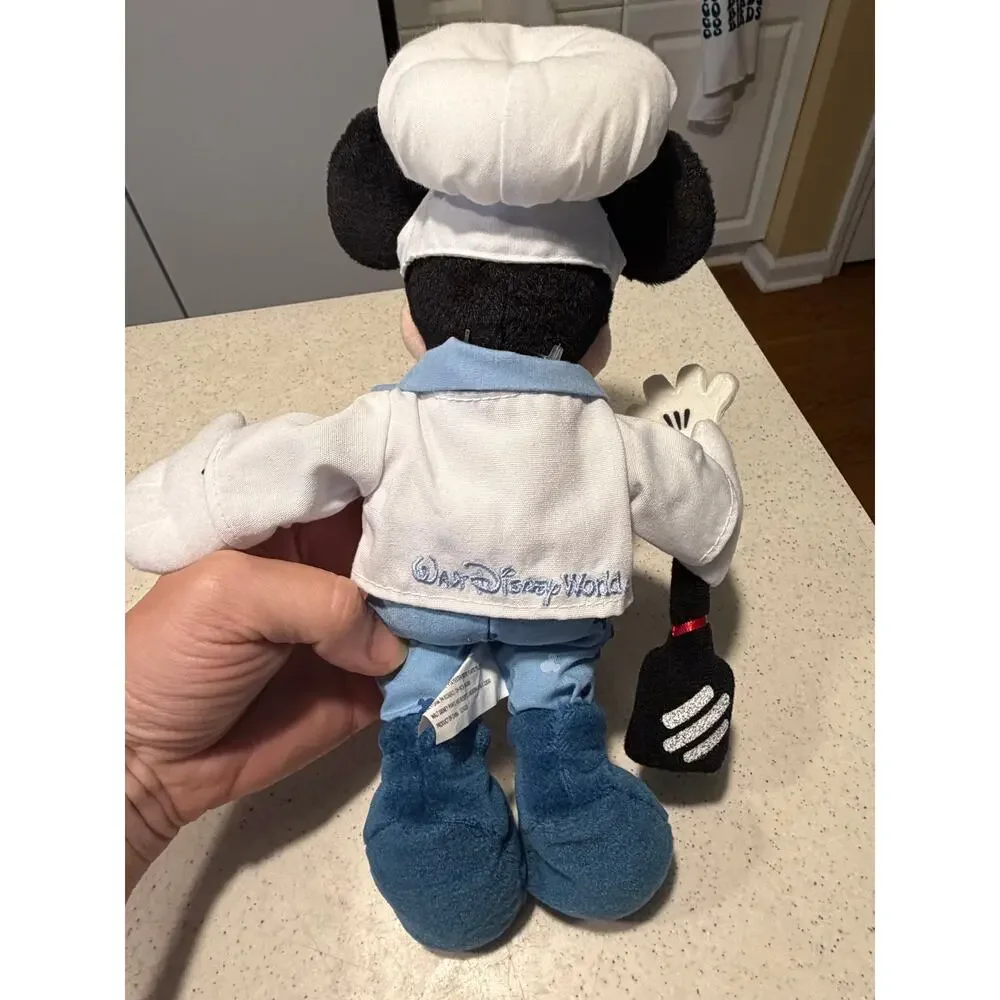 Disney World Parks Mickey Mouse Chef Beanie Plush